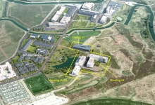 Picture of the locations of "First Delivery" included 700 new student beds, a 600-seat multipurpose dining facility, new classrooms and 940 new parking spaces. 