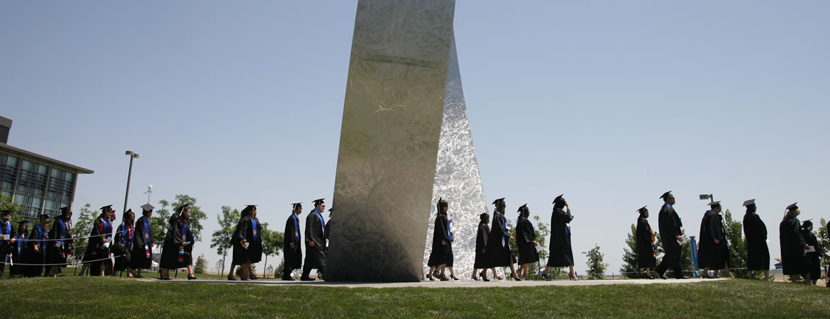 UC Merced student's passing through Beginnings as they graduate