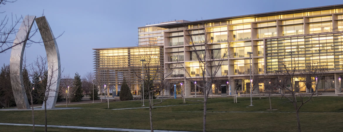 View of campus with Beginnings and SE1